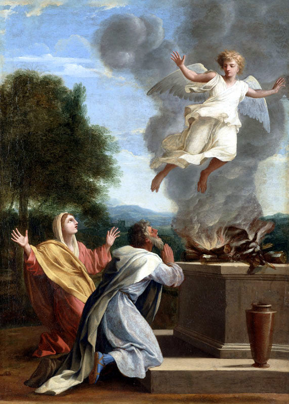 Le Sacrifice de Manué - Eustache Le Sueur image 1 copie de tableau peinte à la main