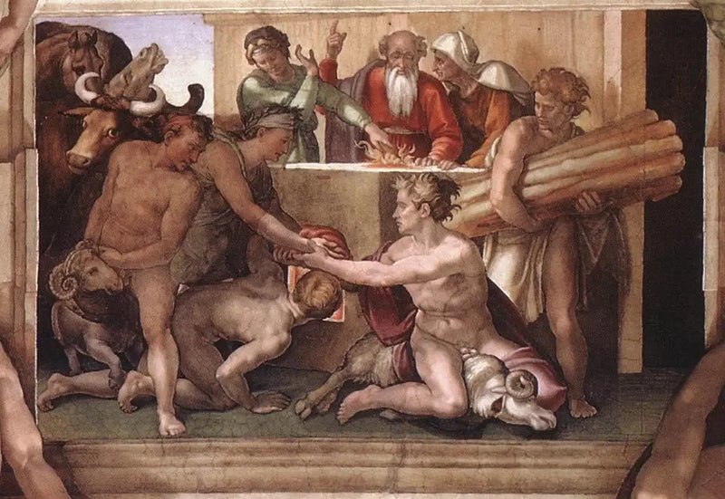Le Sacrifice de Noé - Michel-Ange