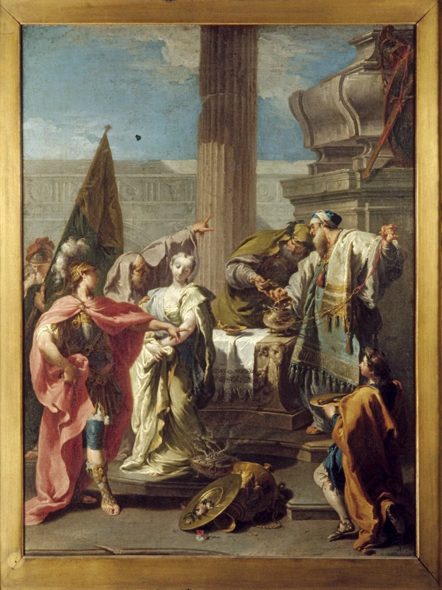 Le sacrifice de Polyxène au tombeau d'Achille - Giovanni Battista Pittoni