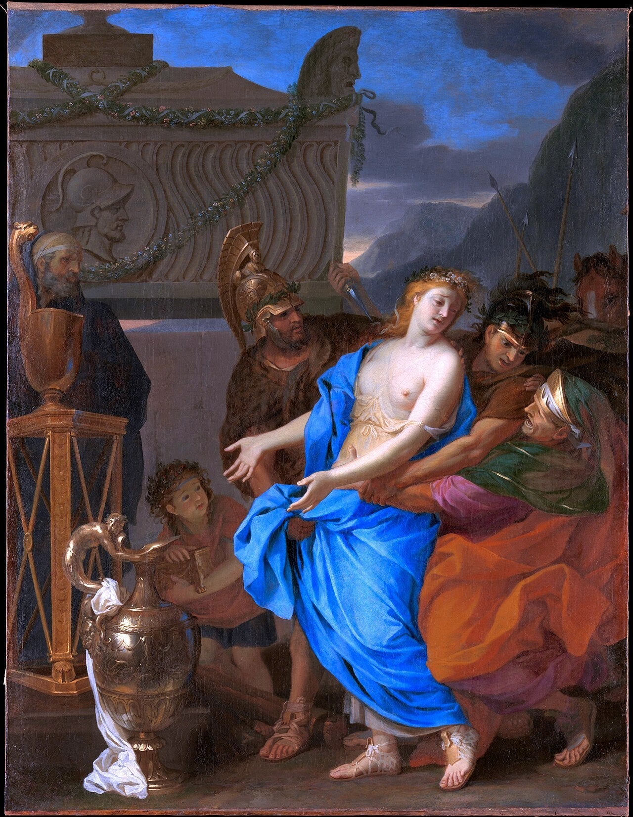 Le Sacrifice de Polyxène - Charles Le Brun image 1 reproduction d’œuvre d’art à l’huile