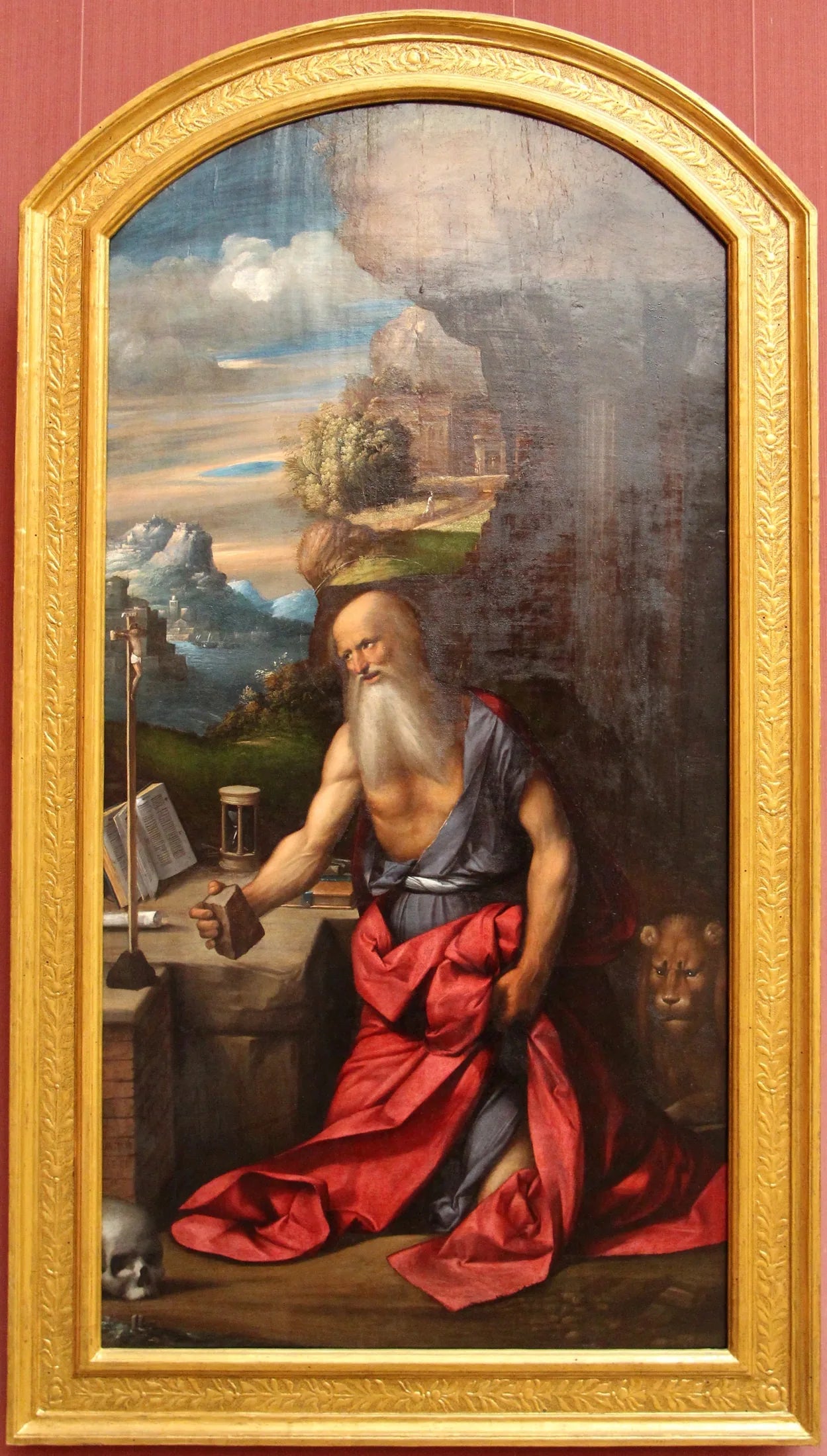 Le saint pénitent Jérôme - Benvenuto Tisi image 1 reproduction de peinture à l’huile