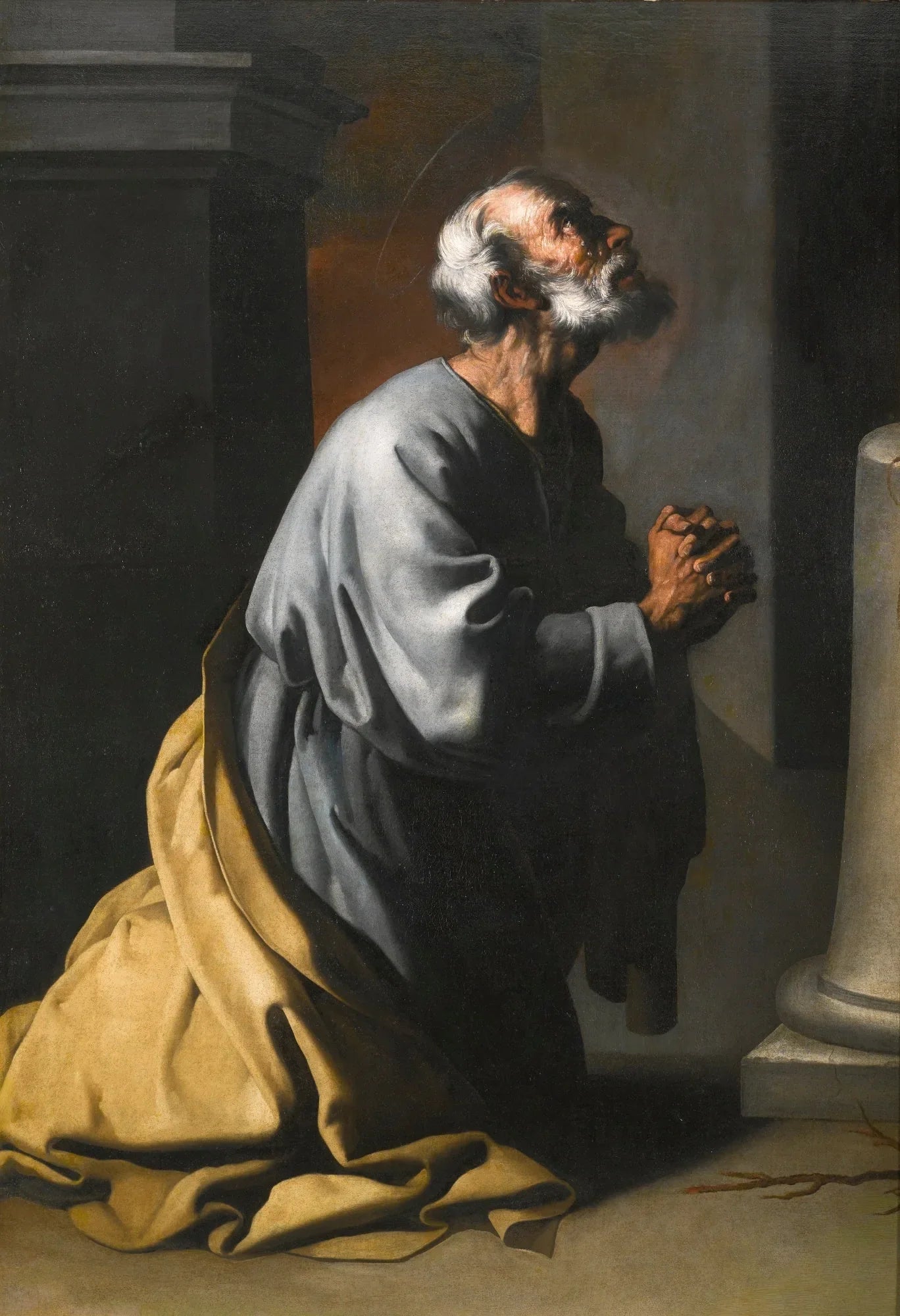 Le Saint Pierre pénitent - Francisco de Zurbarán image 1 copie peinte à la main à l’huile