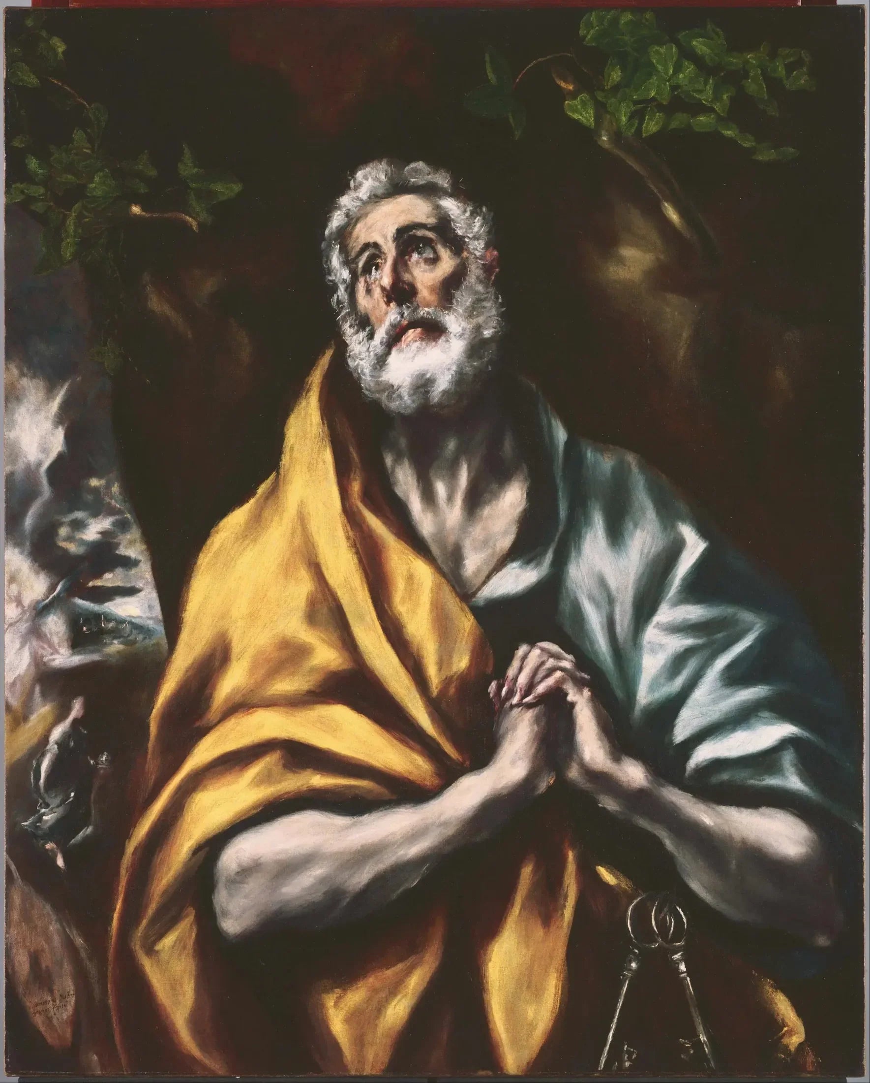Le Saint Pierre repentant - El Greco image 1 copie peinte à la main à l’huile