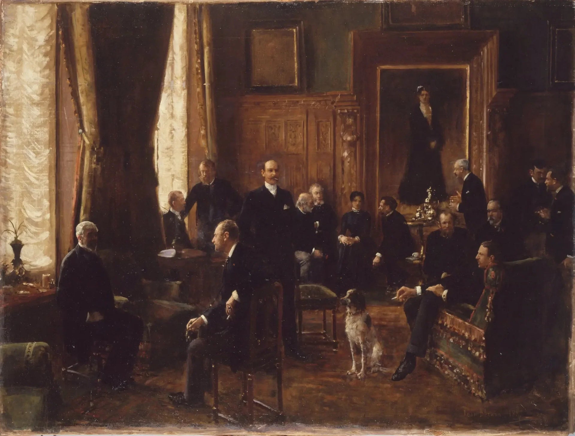 Le salon de la comtesse Potocka - Jean Béraud image 1 copie peinte à la main à l’huile