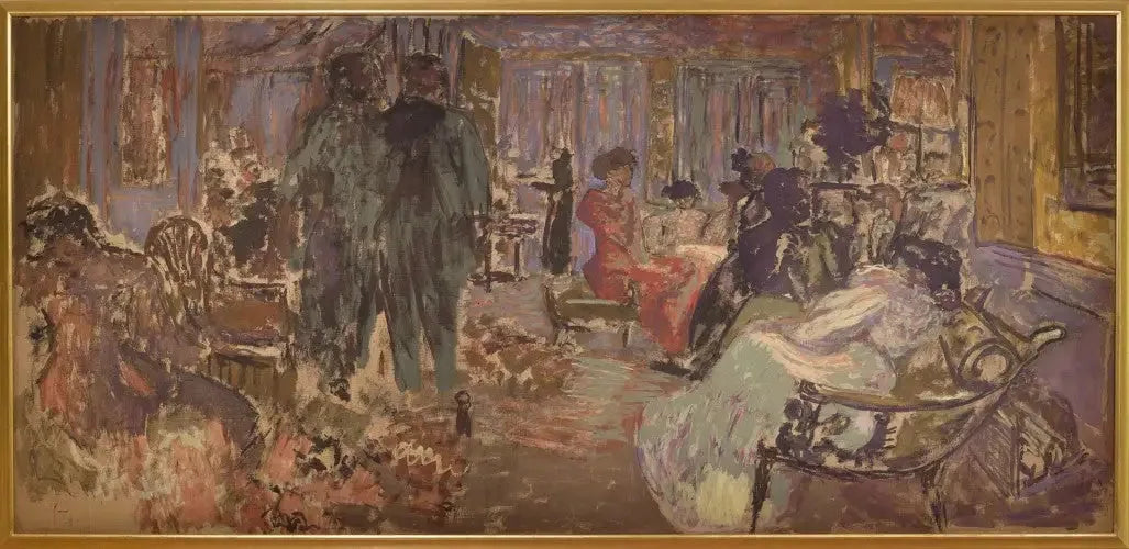 Le salon des Hessel - Édouard Vuillard image 1 reproduction artisanale de tableau