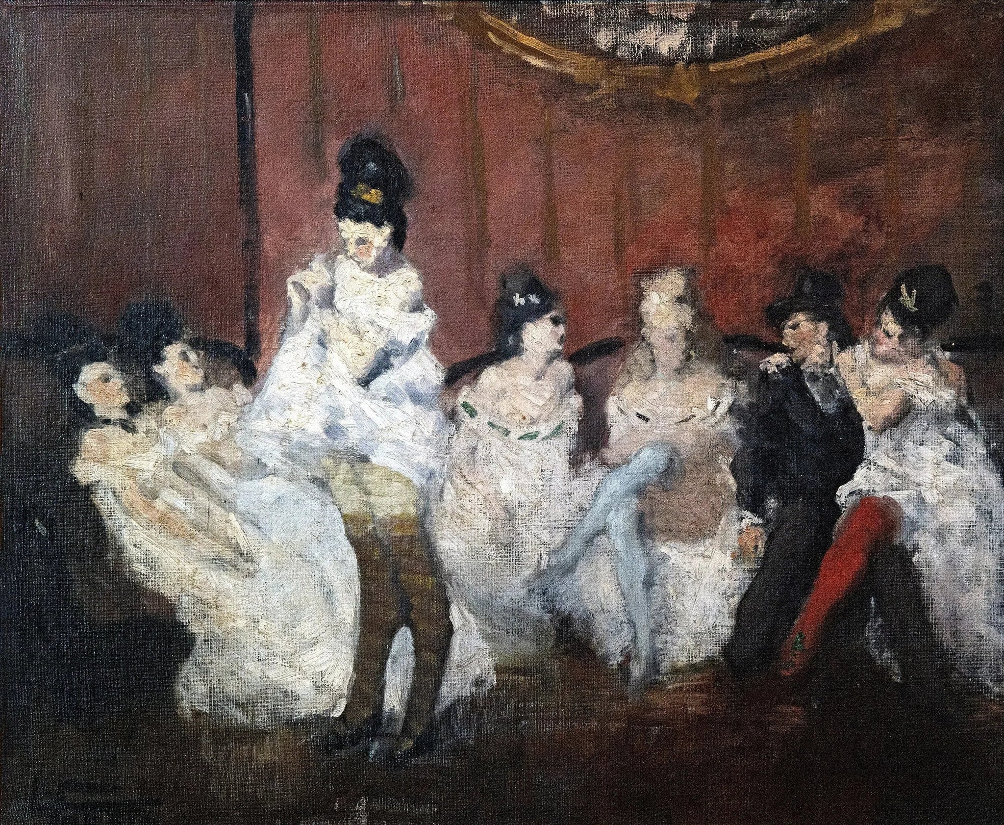 Le salon - Jean-Louis Forain image 1 tableau peint à l’huile sur toile