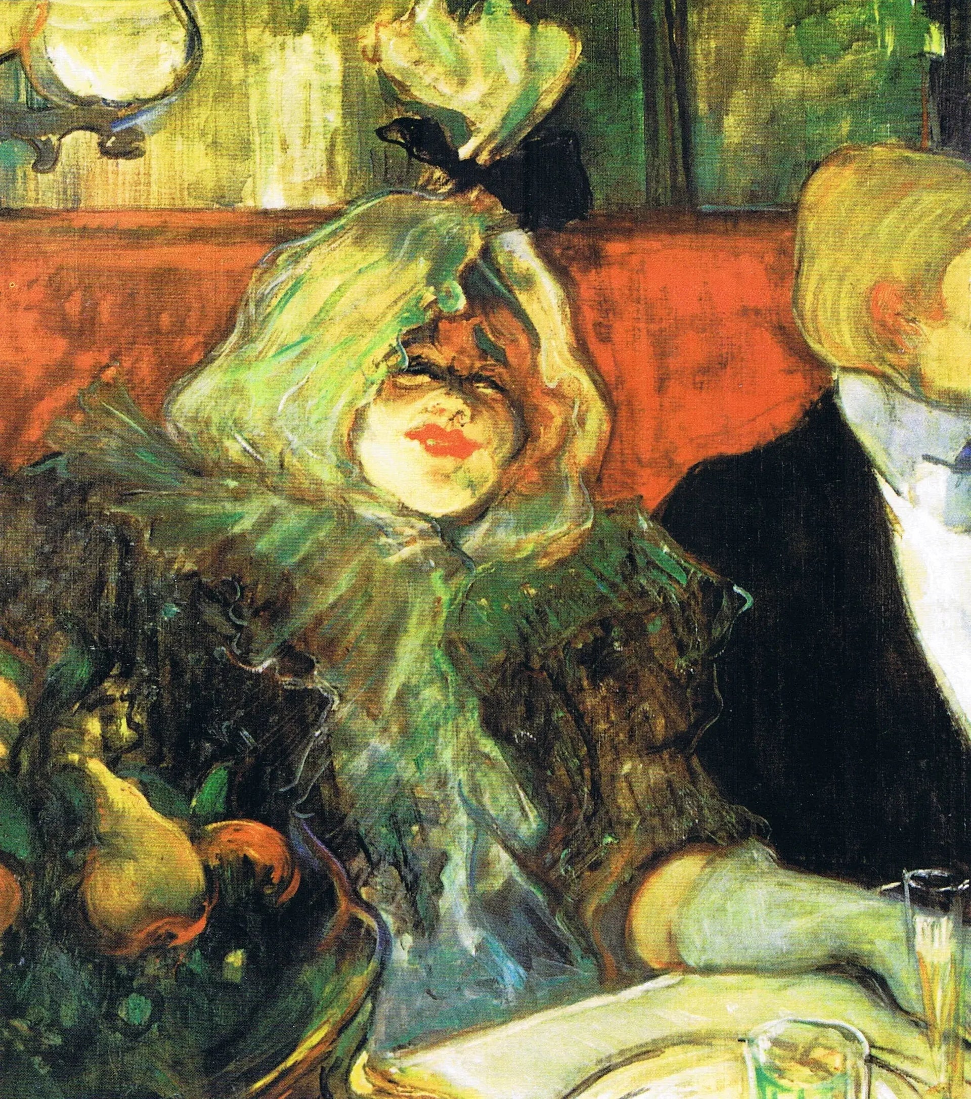 Le Salon privé - Henri de Toulouse-Lautrec image 1 reproduction de peinture à l’huile