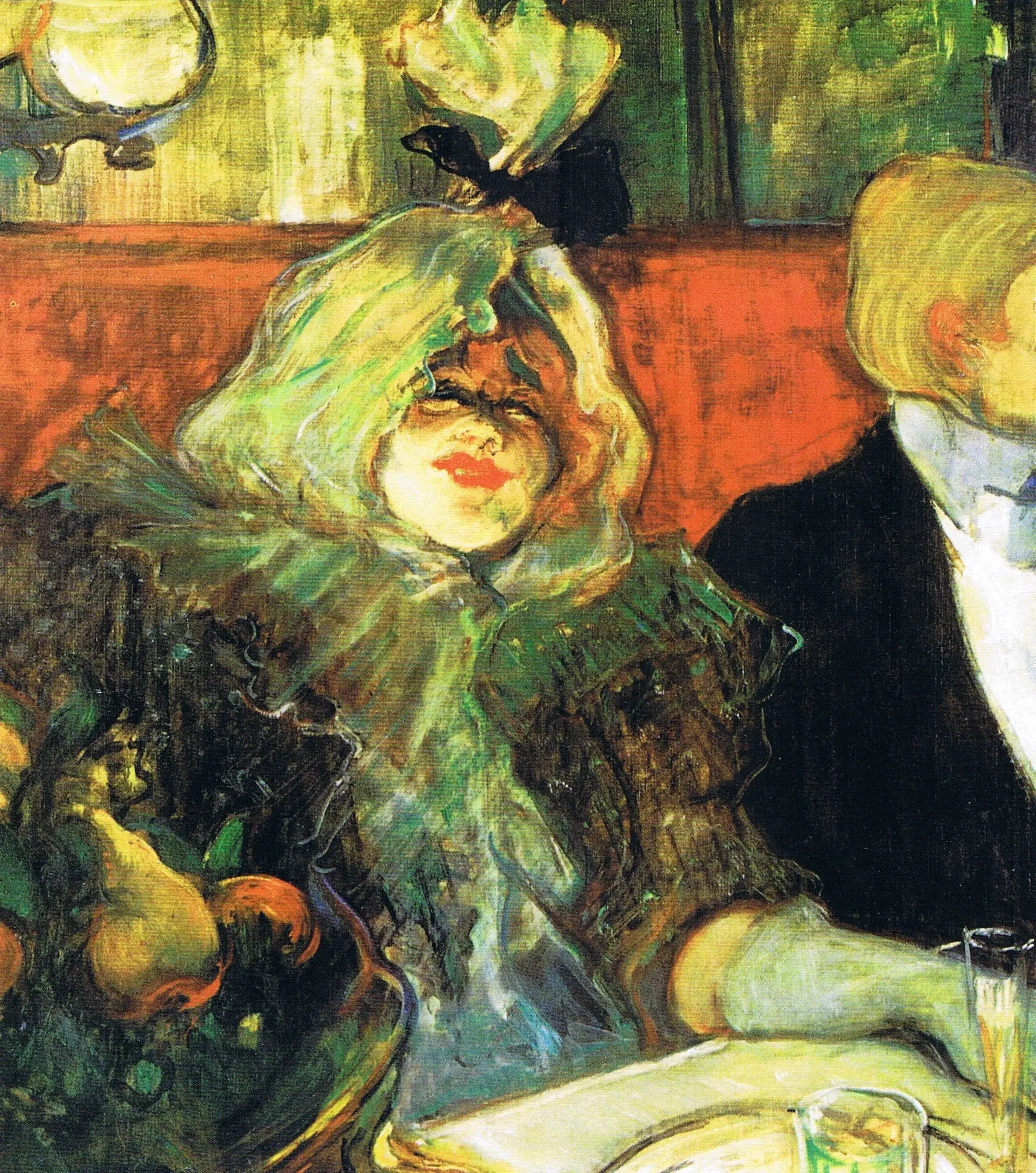 Le Salon privé - Henri de Toulouse-Lautrec image 1 reproduction de peinture à l’huile