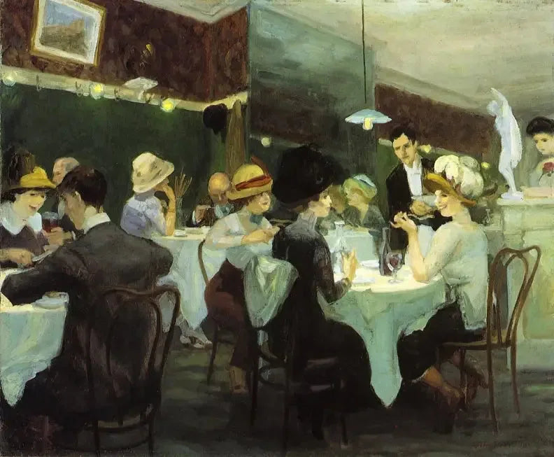 Le samedi soir de Renganeschi - John Sloan image 1 tableau peint à l’huile sur toile