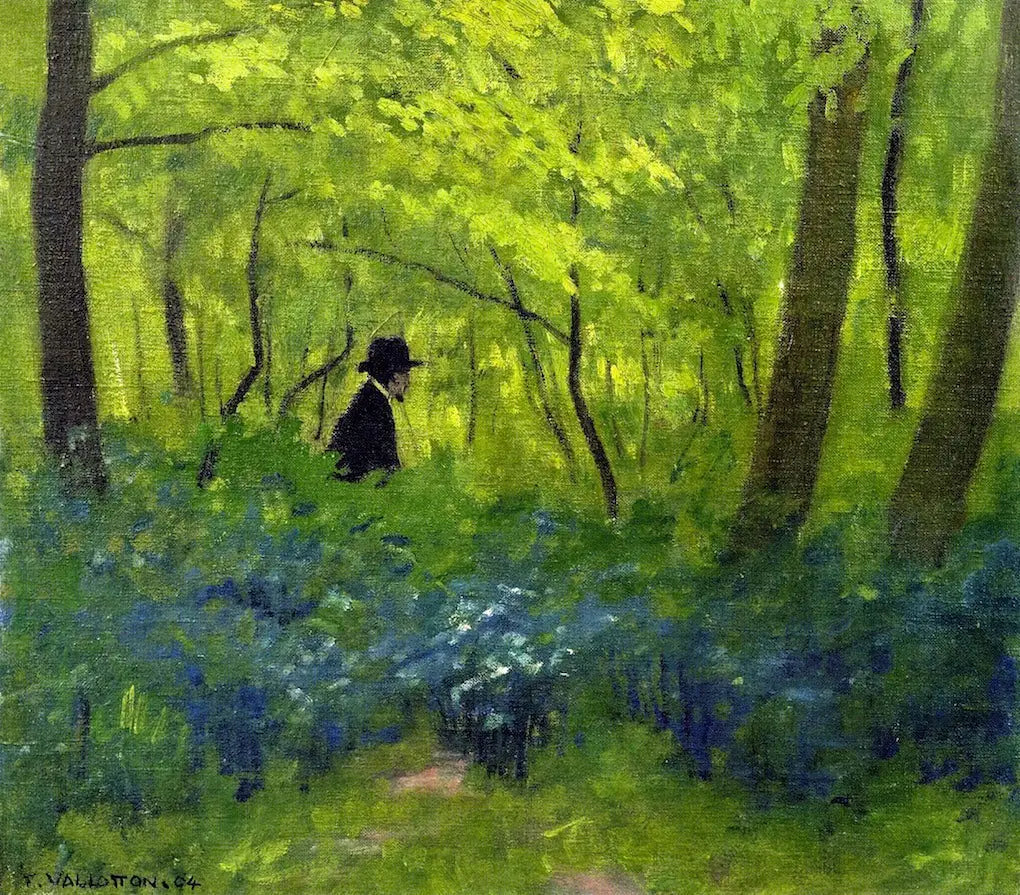 Le satyre dans le Bois de Boulogne - Félix Vallotton image 1 copie peinte à la main à l’huile