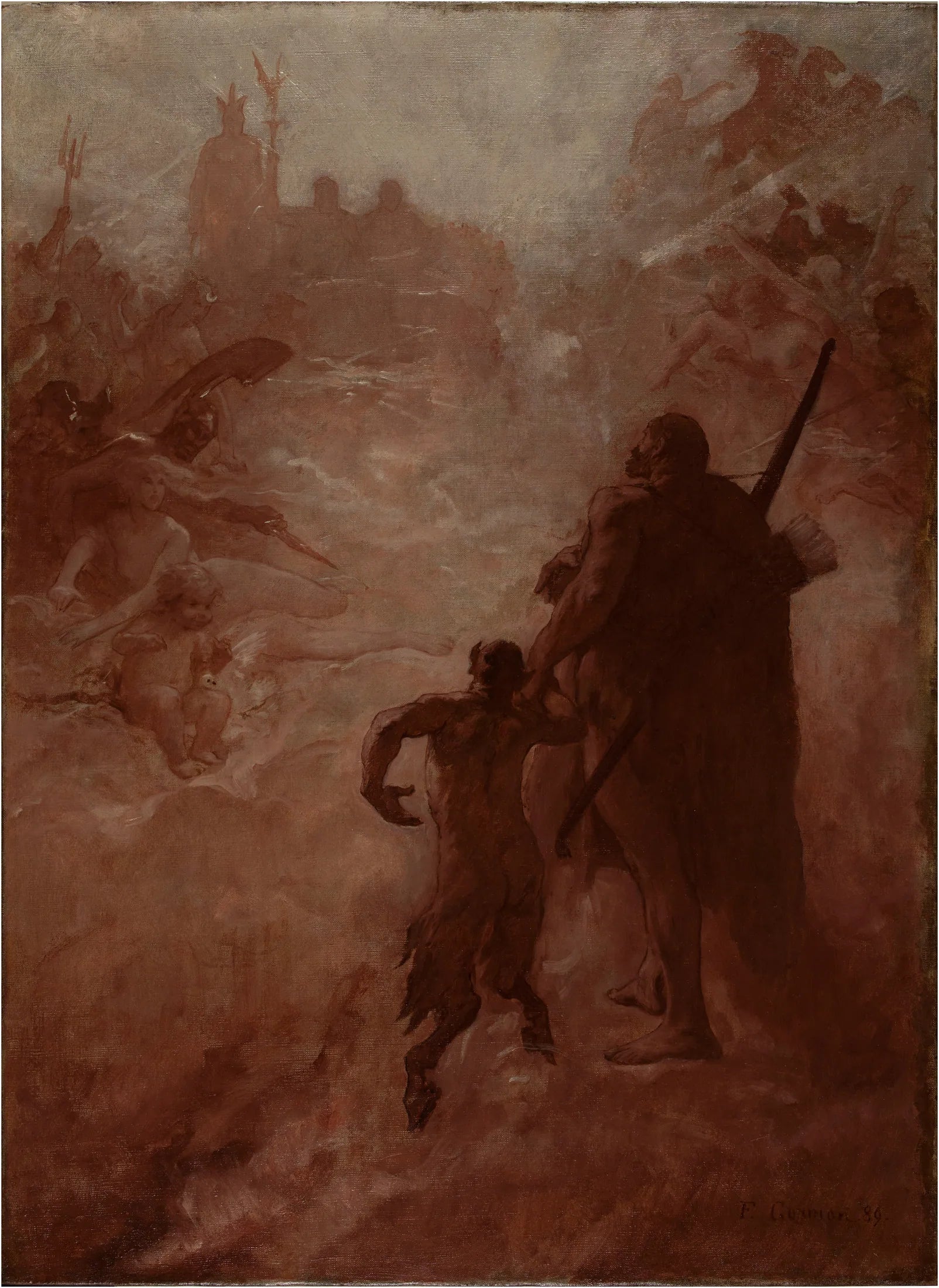 Le Satyre - Fernand Cormon image 1 reproduction d’œuvre d’art à l’huile