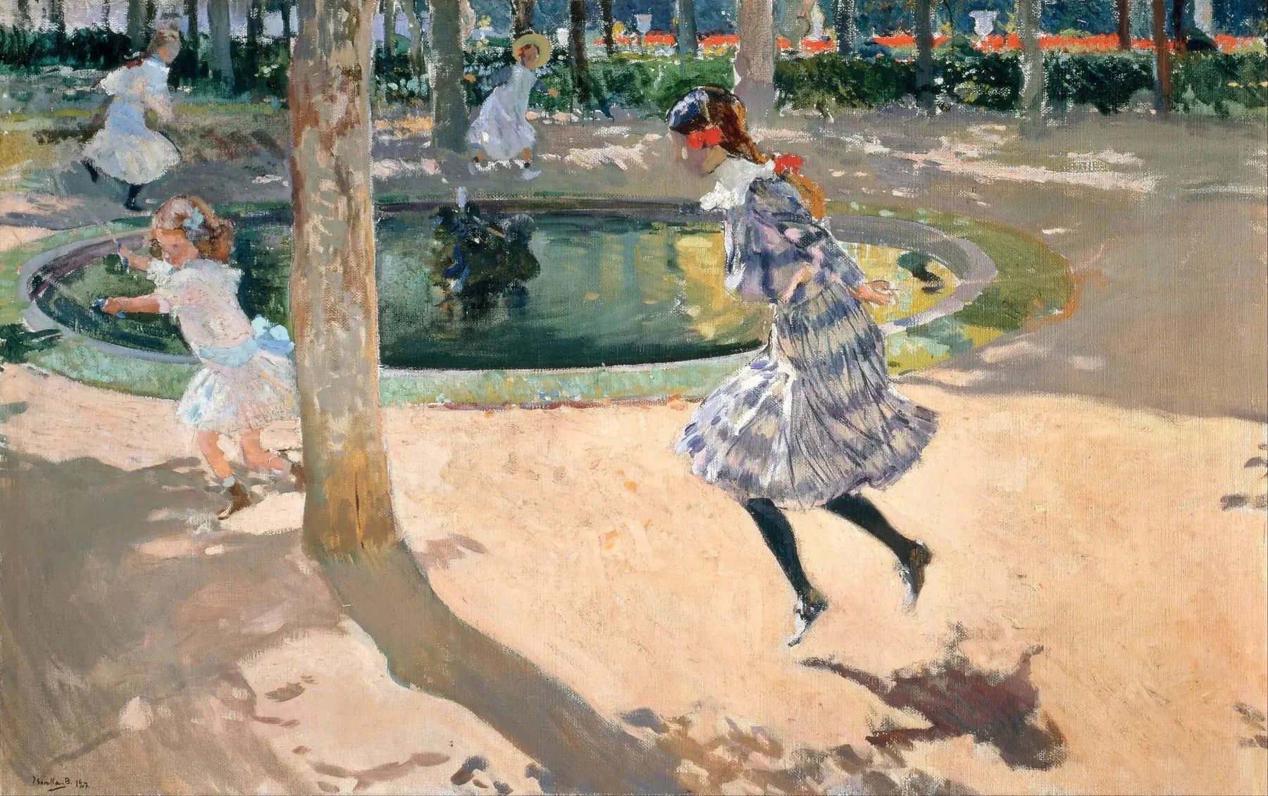 Le Saut à la corde - Joaquín Sorolla image 1 copie de tableau peinte à la main