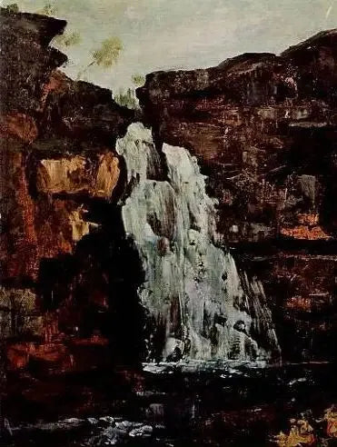 Le Saut-du-Doubs - Gustave Courbet image 1 reproduction artisanale de tableau