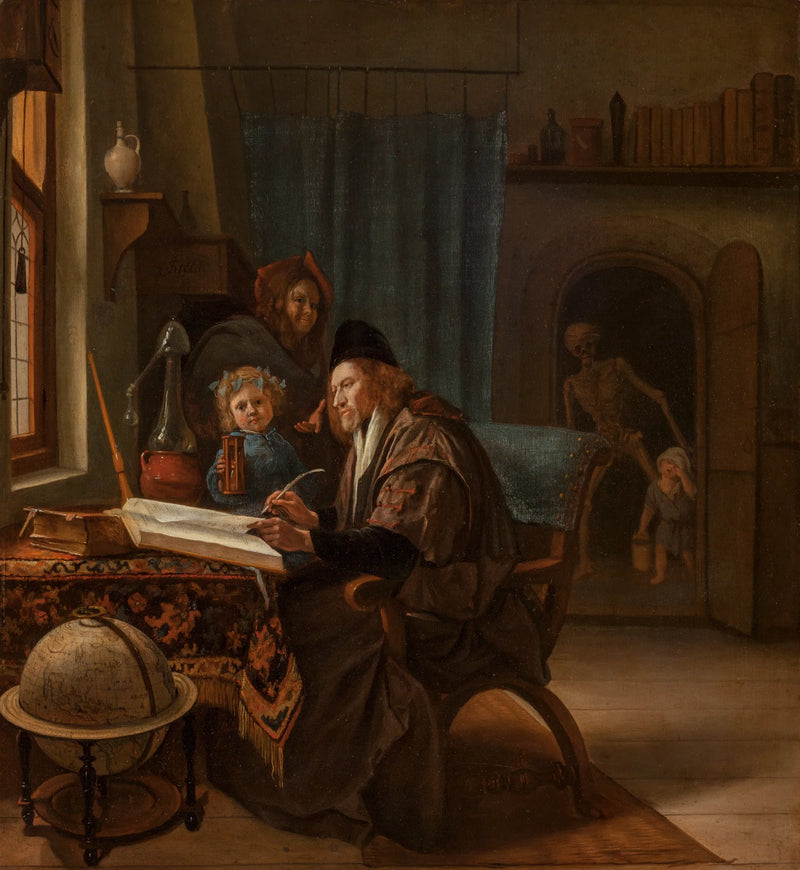 Le savant et la mort - Jan Steen