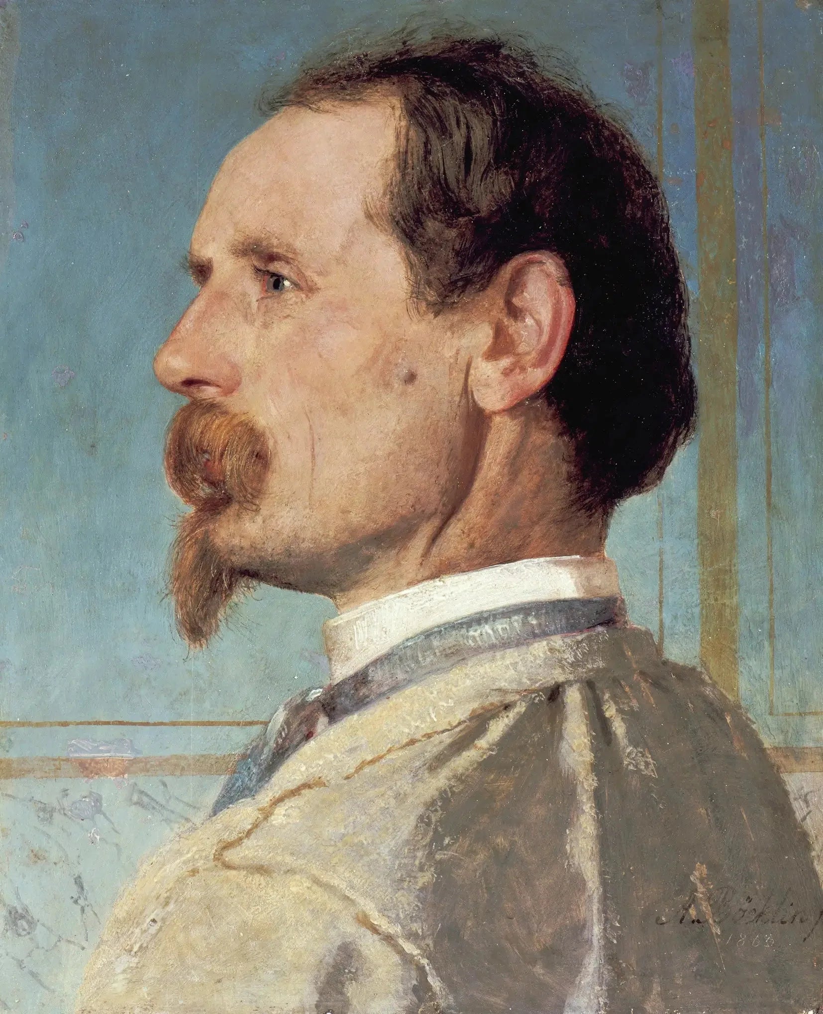 Le sculpteur Joseph von Kopf - Arnold Böcklin image 1 copie peinte à la main à l’huile