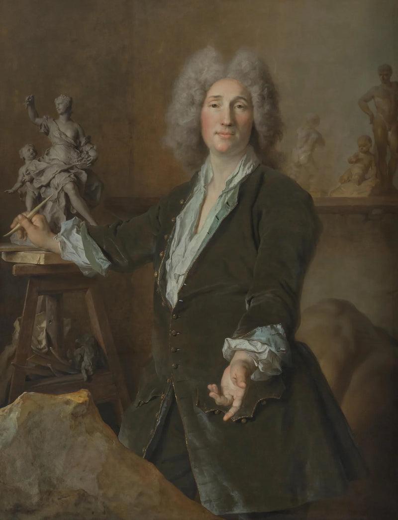 Le sculpteur Nicolas Coustou dans son atelier - Nicolas de Largillière
