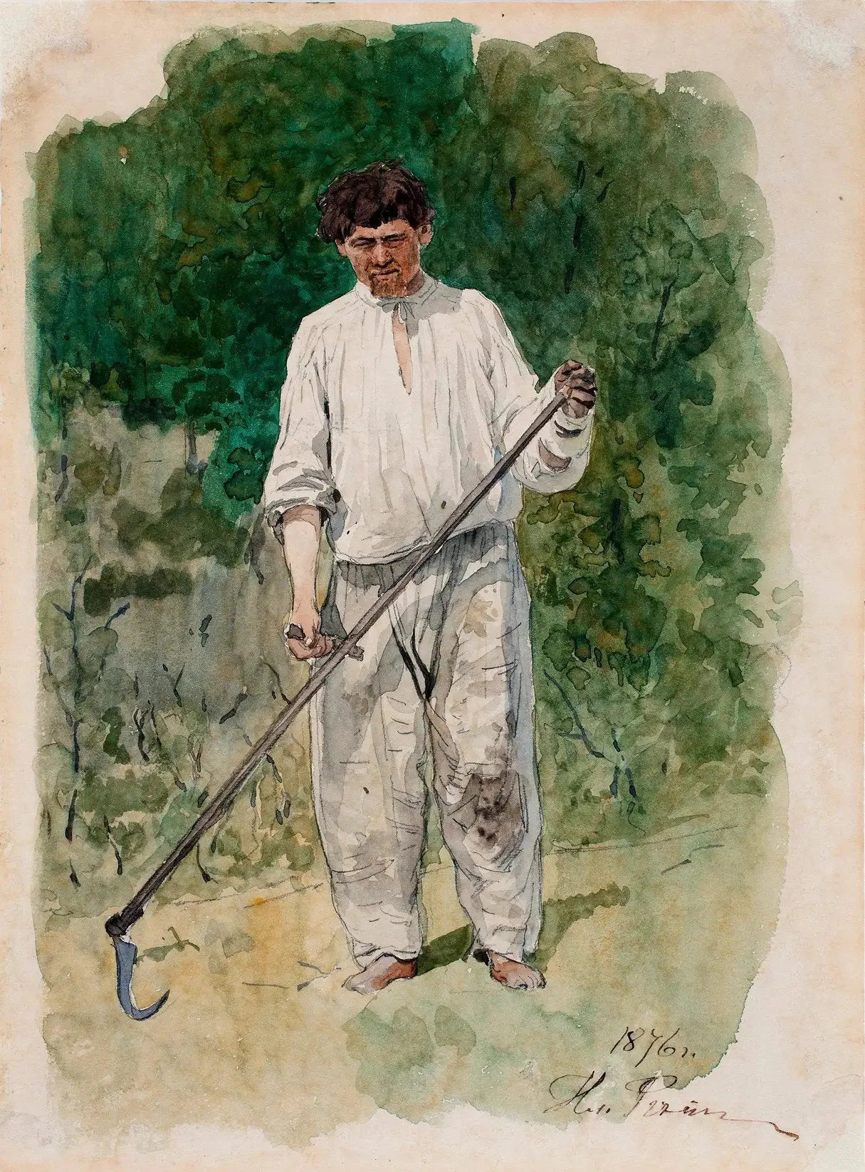 Le Scytheman - Ilya Repin image 1 copie de tableau peinte à la main