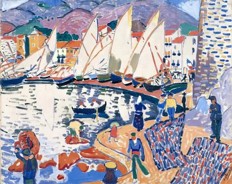 Le Séchage des voiles - André Derain image 1 copie peinte à la main à l’huile