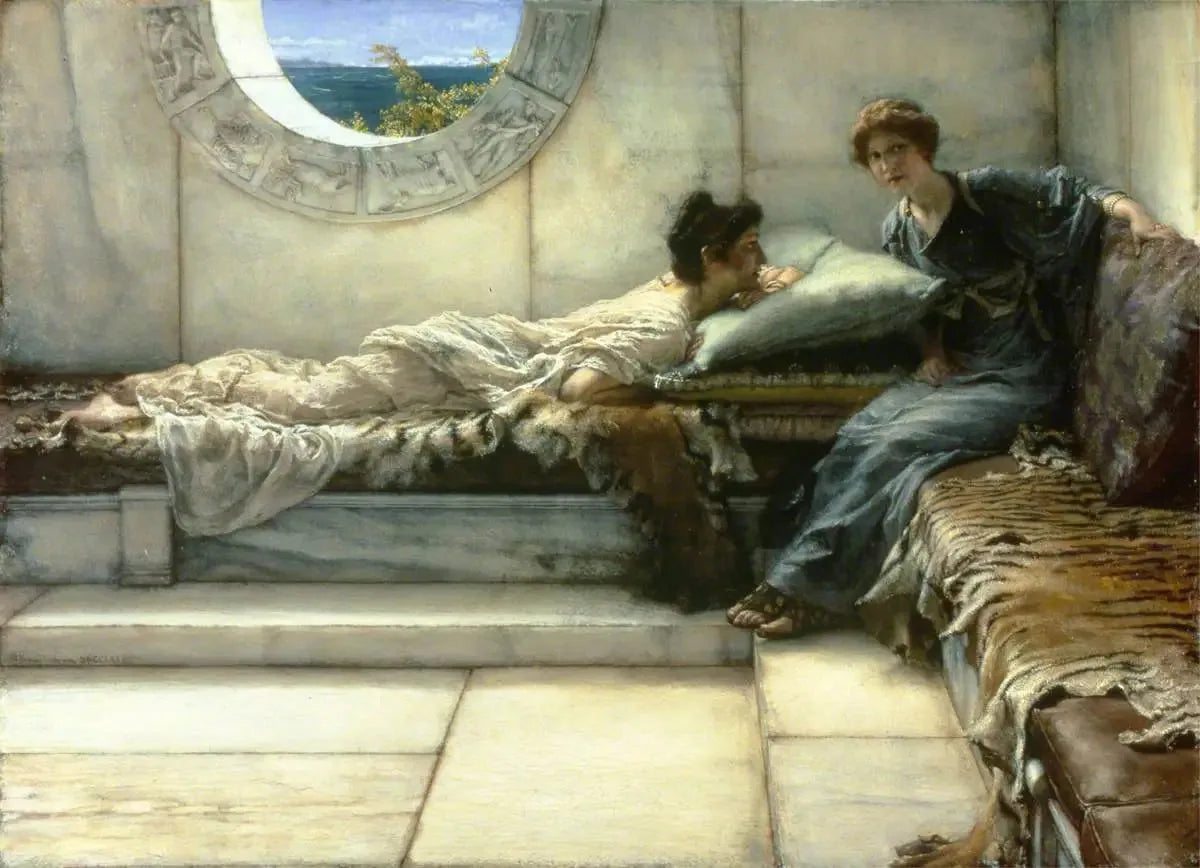 Le secret - Lawrence Alma-Tadema image 1 copie de tableau peinte à la main