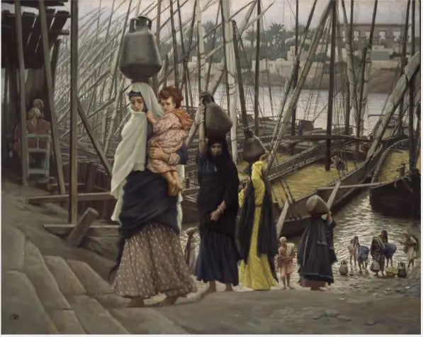 Le séjour en Égypte - James Tissot image 1 copie peinte à la main à l’huile