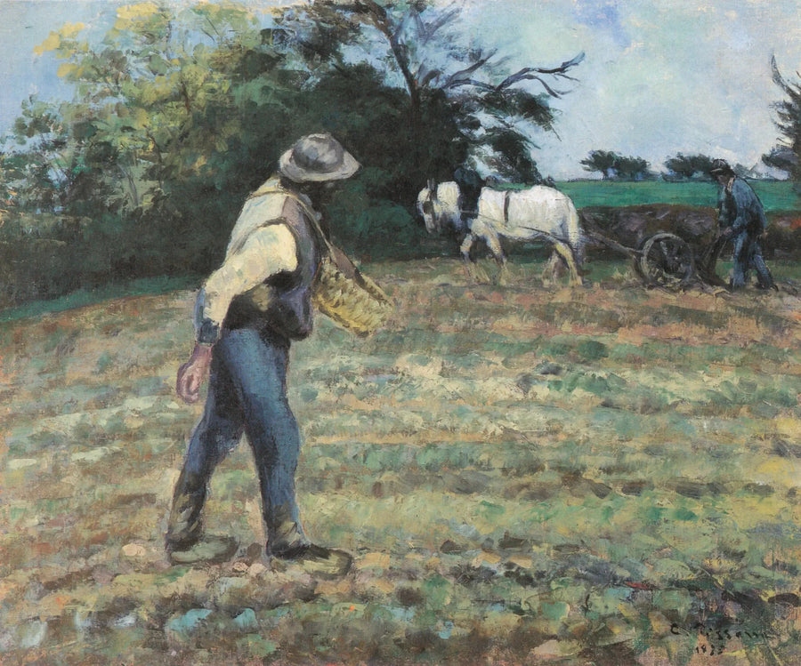 Le Semeur et le Laboureur, Montfoucault - Camille Pissarro