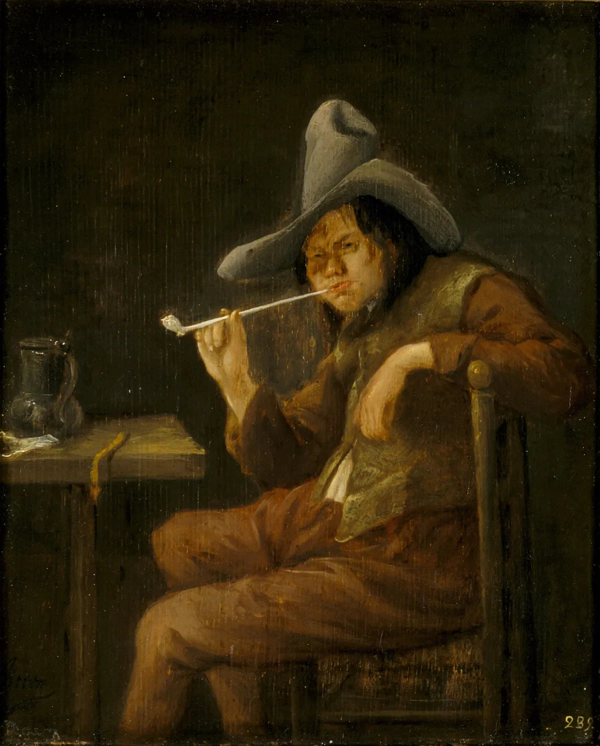 Le sens de l'odorat - Jan Steen image 1 reproduction de peinture à l’huile