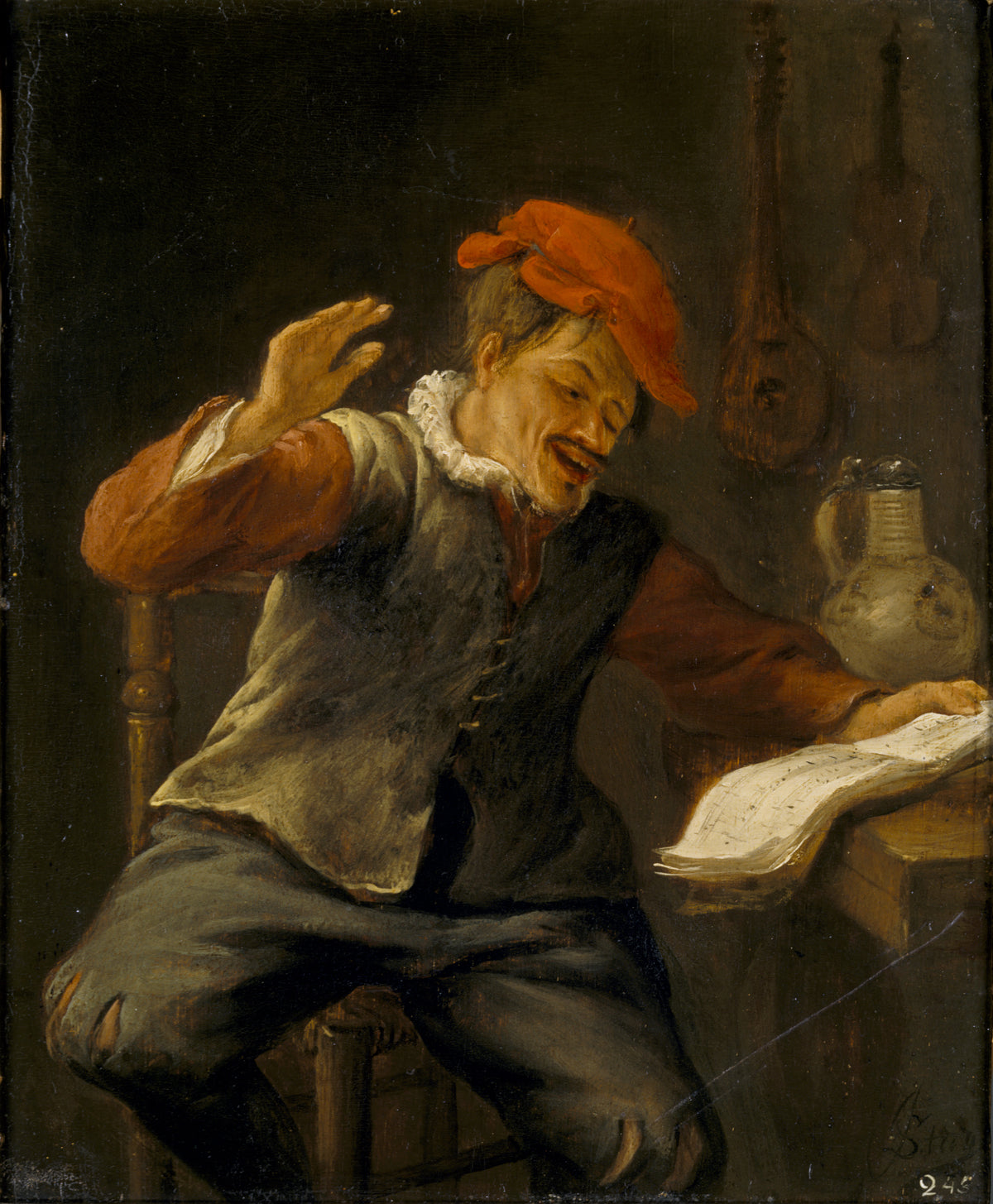 Le sens de l'ouïe - Jan Steen image 1 tableau peint à l’huile sur toile