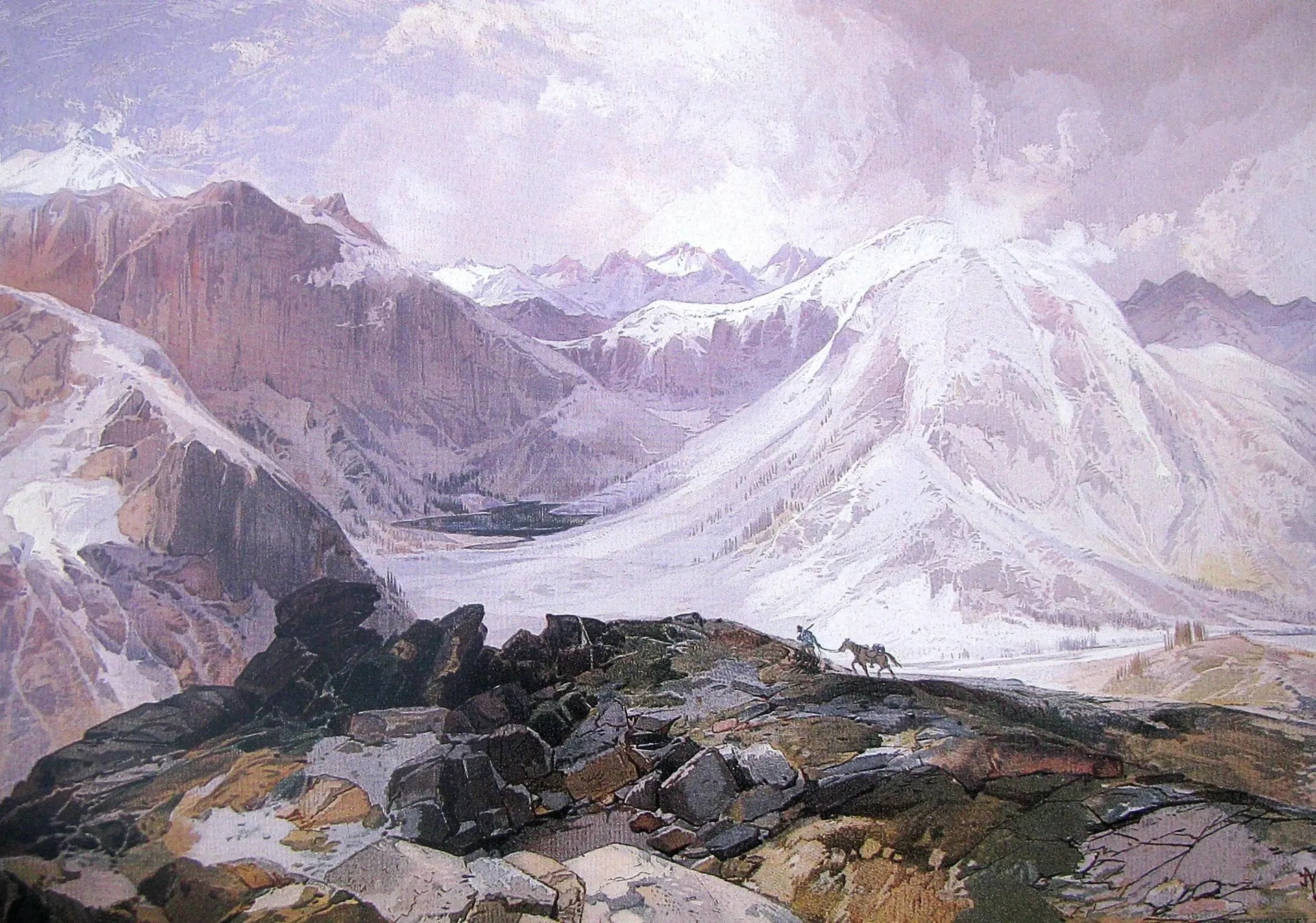 Le sentier des moustiques - Thomas Moran image 1 reproduction artisanale de tableau