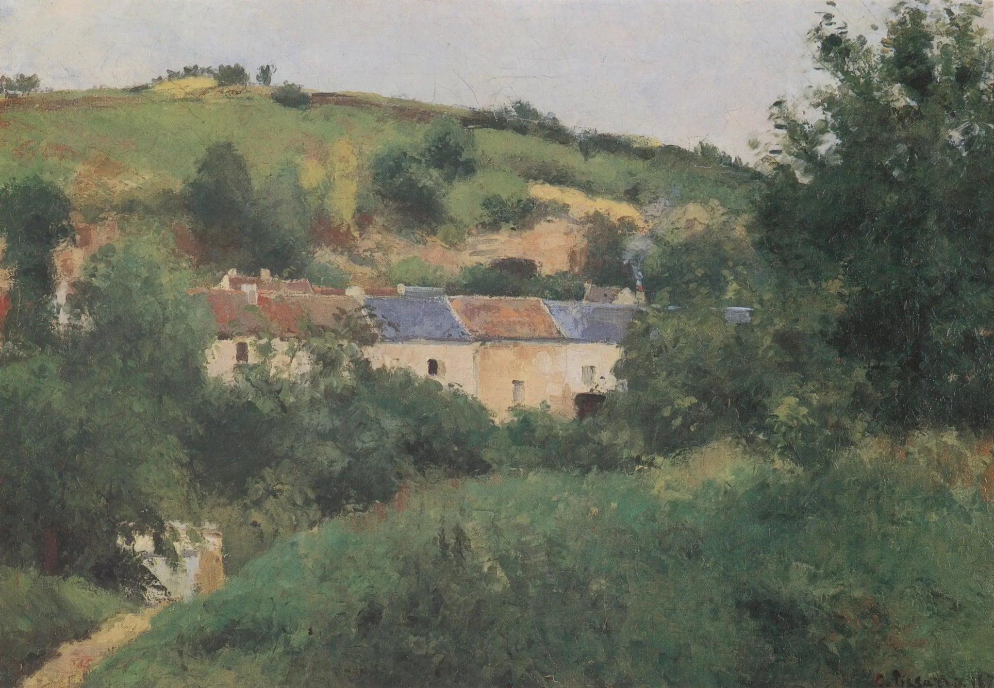 Le Sentier du village - Camille Pissarro image 1 reproduction réalisée par Alpha Reproduction