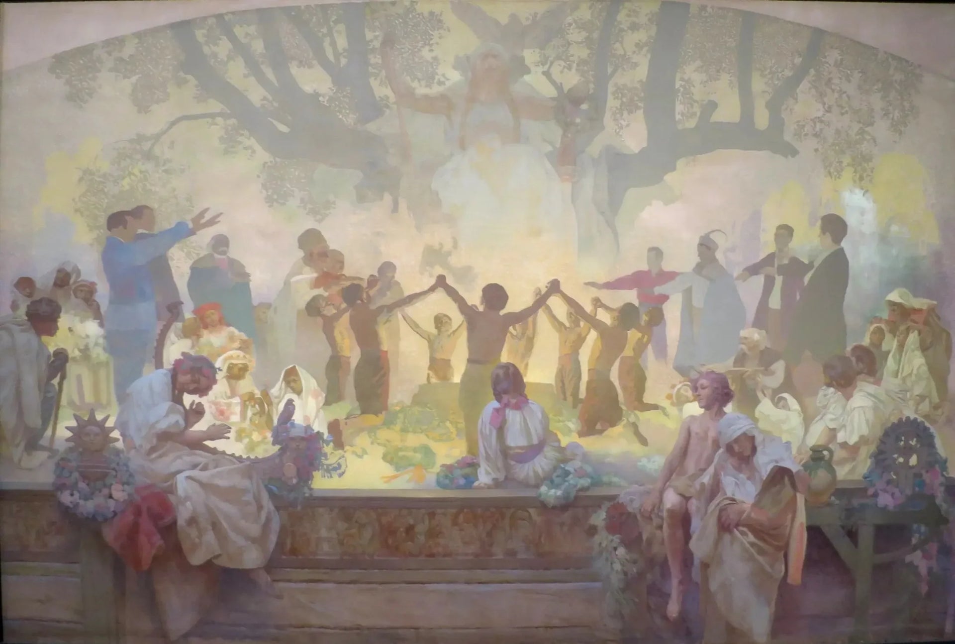 Le Serment d'Omladina - Alphonse Mucha image 1 reproduction de peinture à l’huile