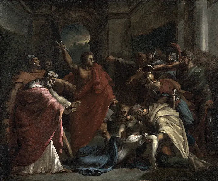 Le serment de Brutus après la mort de Lucrèce - Théodore Géricault image 1 reproduction artisanale de tableau