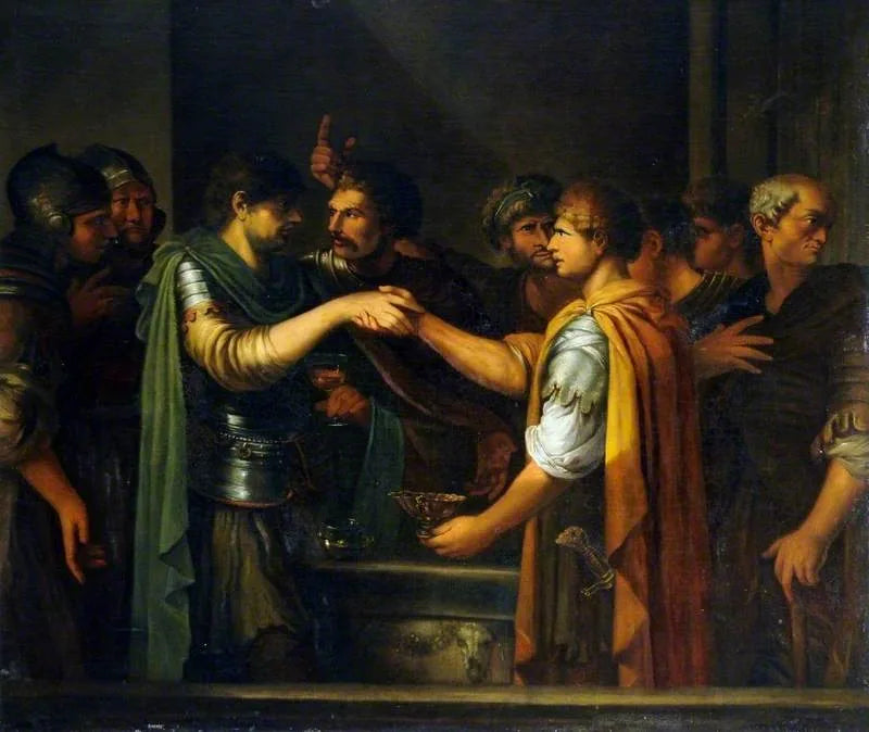 Le serment de Catilina (d'après Salvator Rosa) - Joseph-Marie Vien