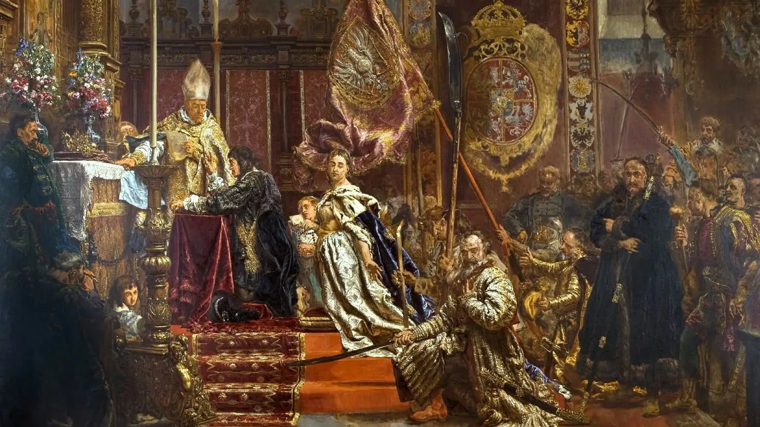 Le Serment de Jean Casimir - Jan Matejko image 1 reproduction artisanale de tableau