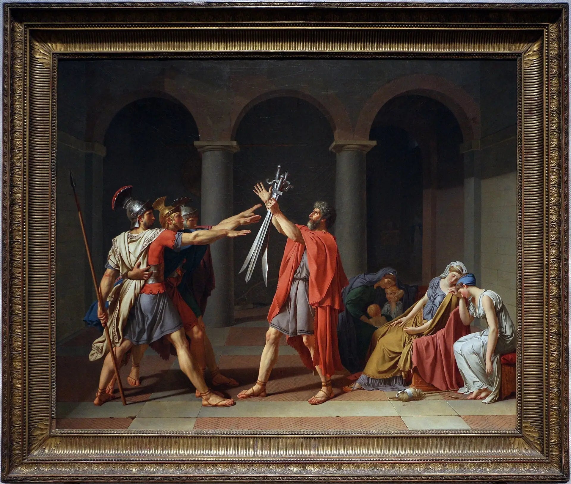 Le Serment des Horaces - Jacques-Louis David image 2 reproduction réalisée par Alpha Reproduction