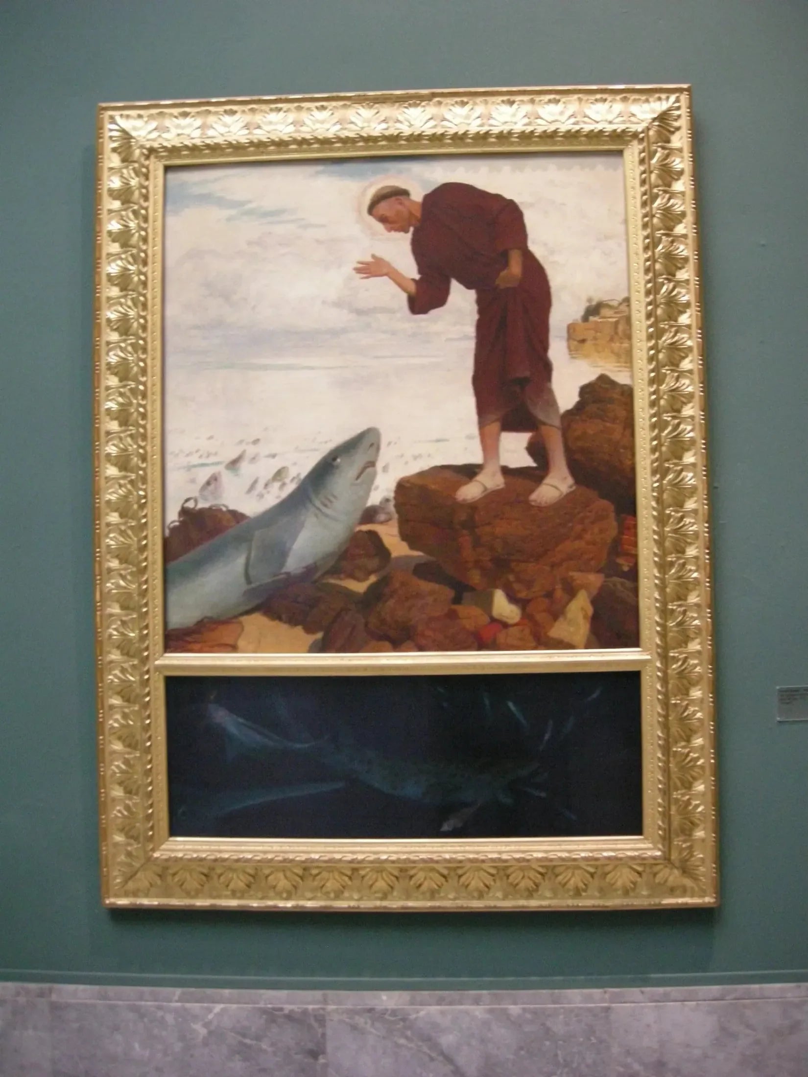 Le sermon d'Antoine - Arnold Böcklin image 1 tableau peint à l’huile sur toile