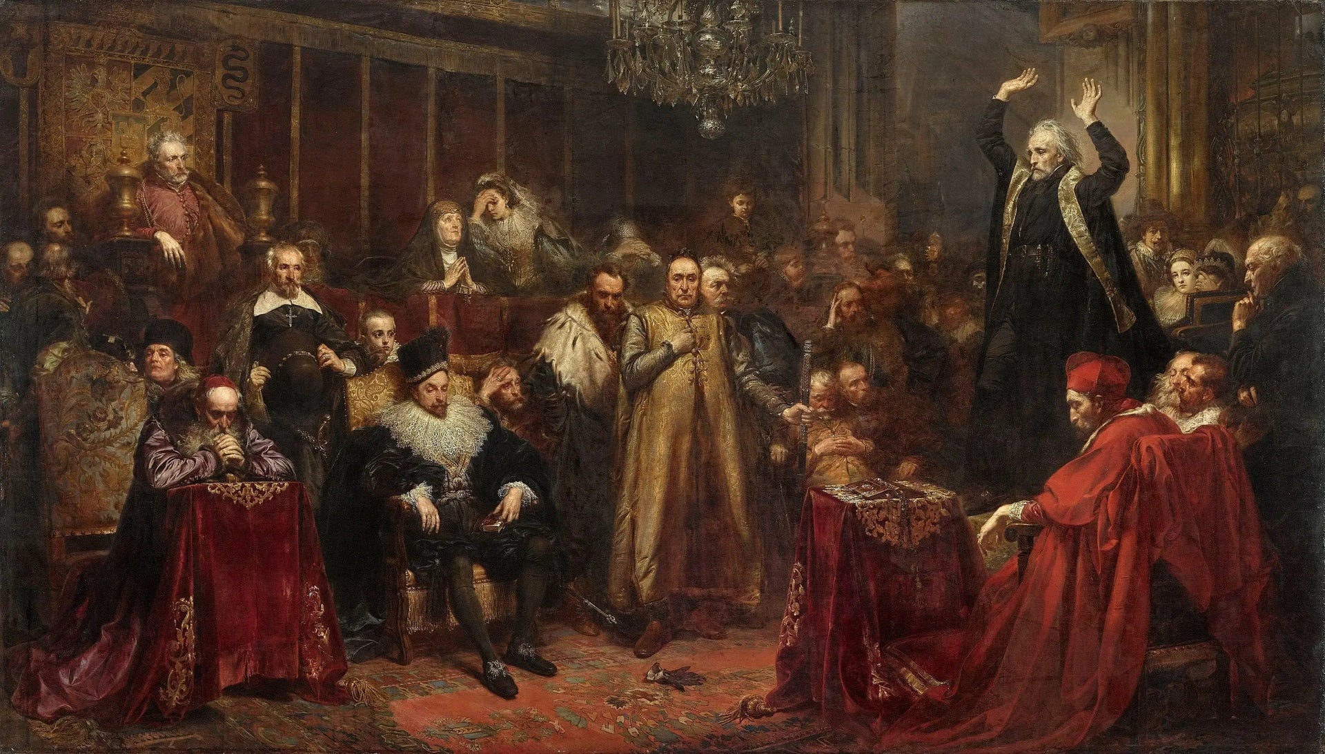 Le Sermon de Piotr Skarga - Jan Matejko image 1 copie de tableau peinte à la main