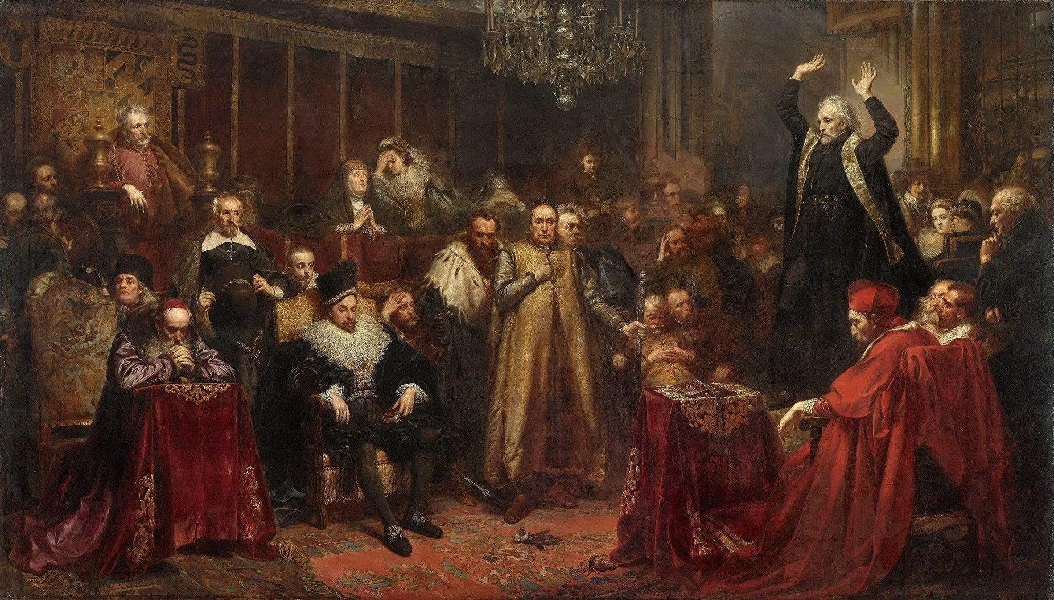 Le Sermon de Piotr Skarga - Jan Matejko image 1 copie de tableau peinte à la main