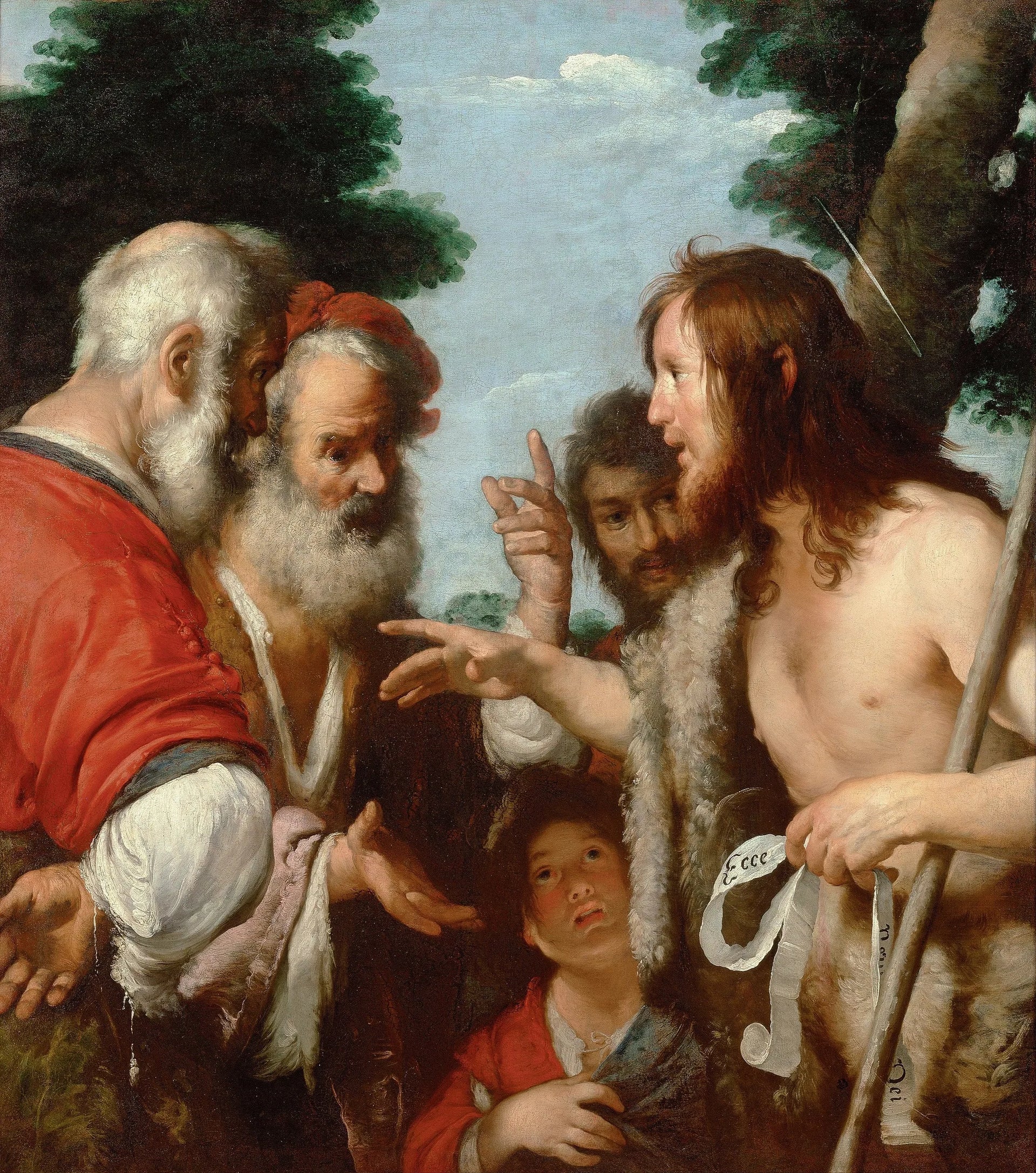 Le sermon de saint Jean-Baptiste - Bernardo Strozzi image 1 copie de tableau peinte à la main