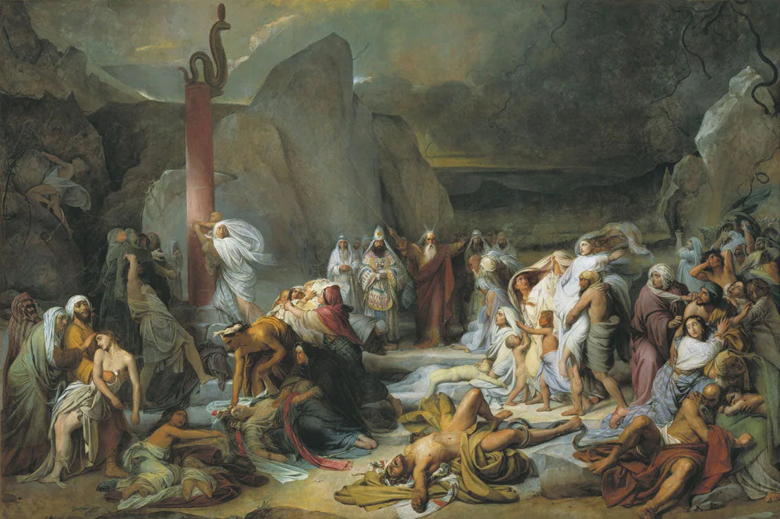 Le Serpent d'airain - Fiodor Bruni image 1 reproduction de peinture à l’huile