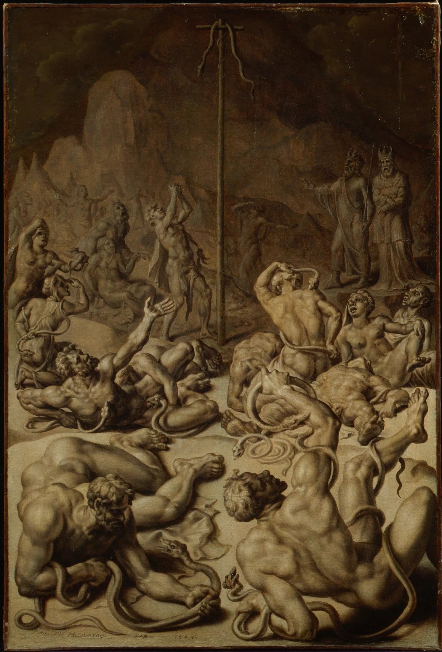 Le serpent d'airain - Maarten van Heemskerck image 1 reproduction d’œuvre d’art à l’huile