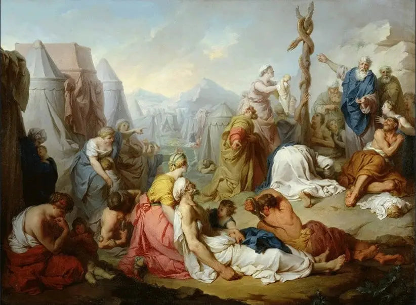 Le Serpent d'Airain - Pierre Subleyras image 1 reproduction de peinture à l’huile