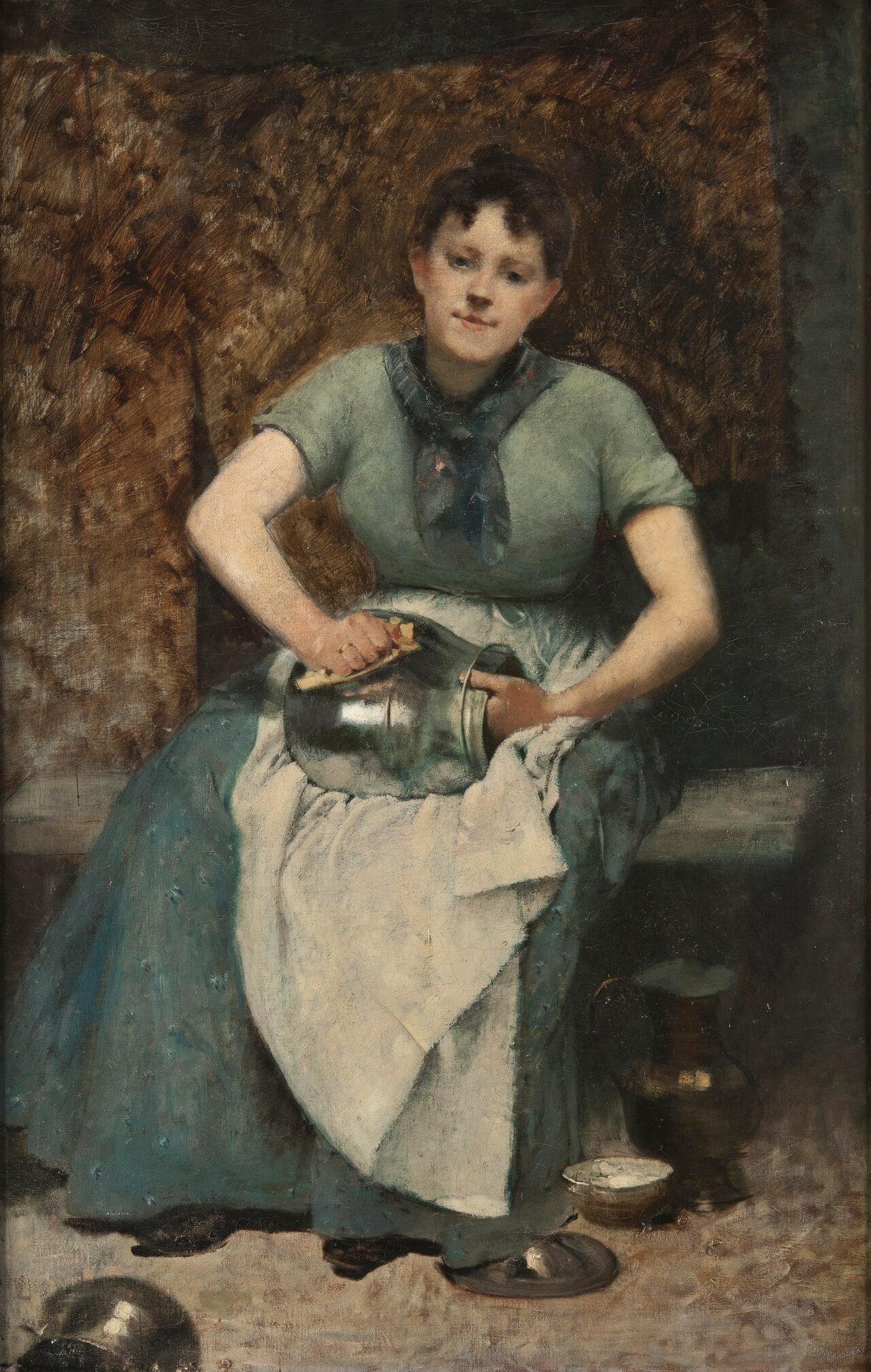 Le Serviteur - Alexandre Falguière image 1 reproduction artisanale de tableau