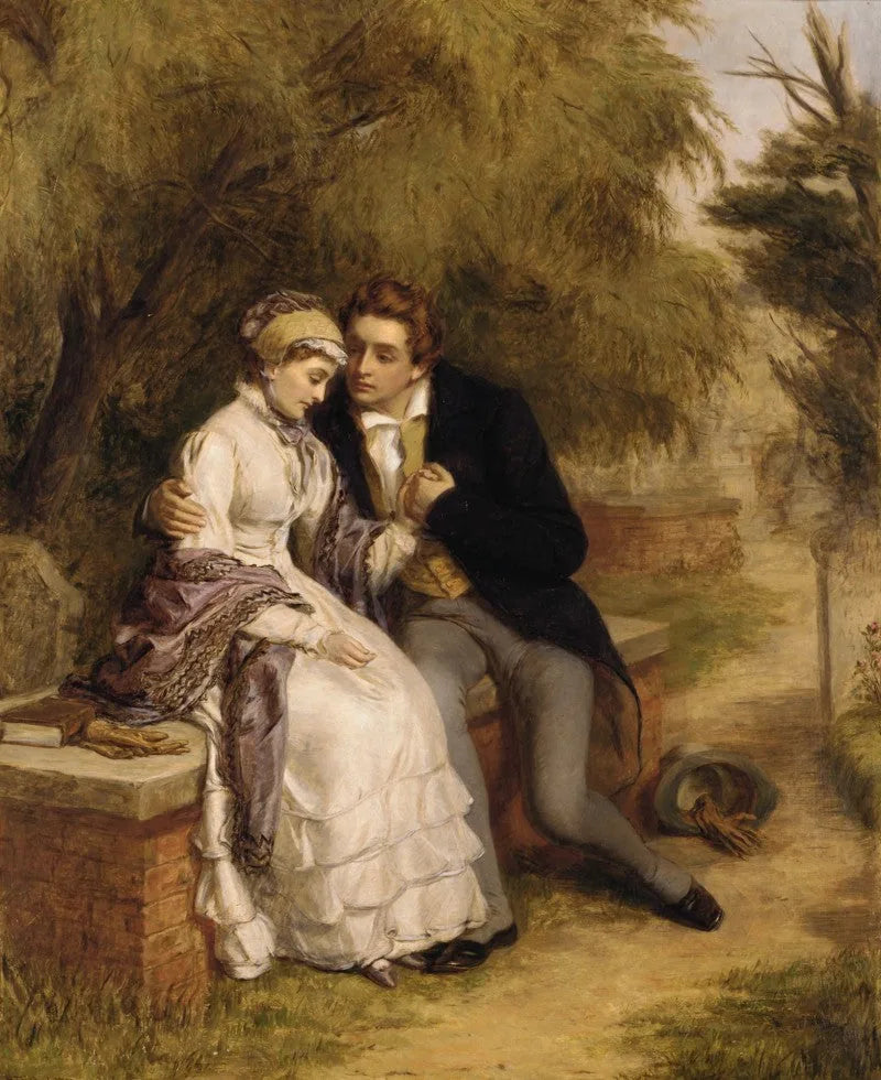 Le siège de l'amant - William Powell Frith image 1 reproduction de peinture à l’huile