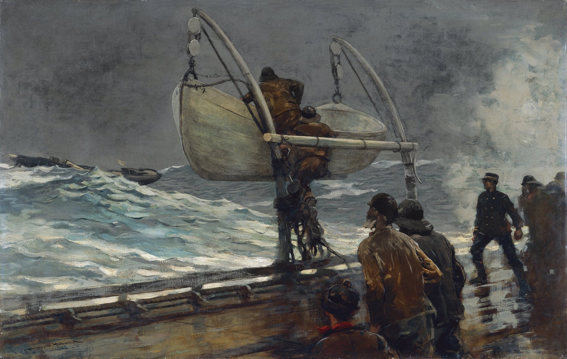 Le signal de détresse - Winslow Homer image 1 reproduction d’œuvre d’art à l’huile