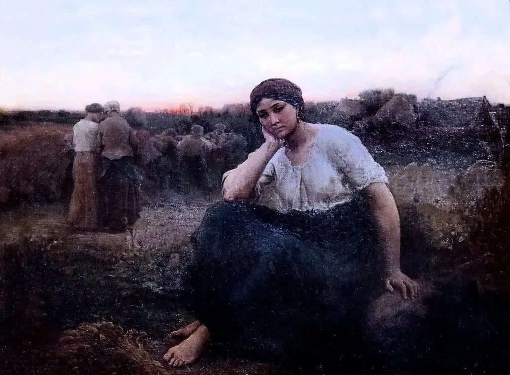 Le Soir - Jules Breton image 1 reproduction de peinture à l’huile