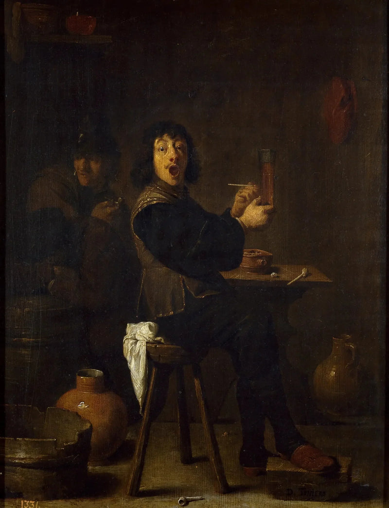 Le soldat joyeux - David Teniers le Jeune