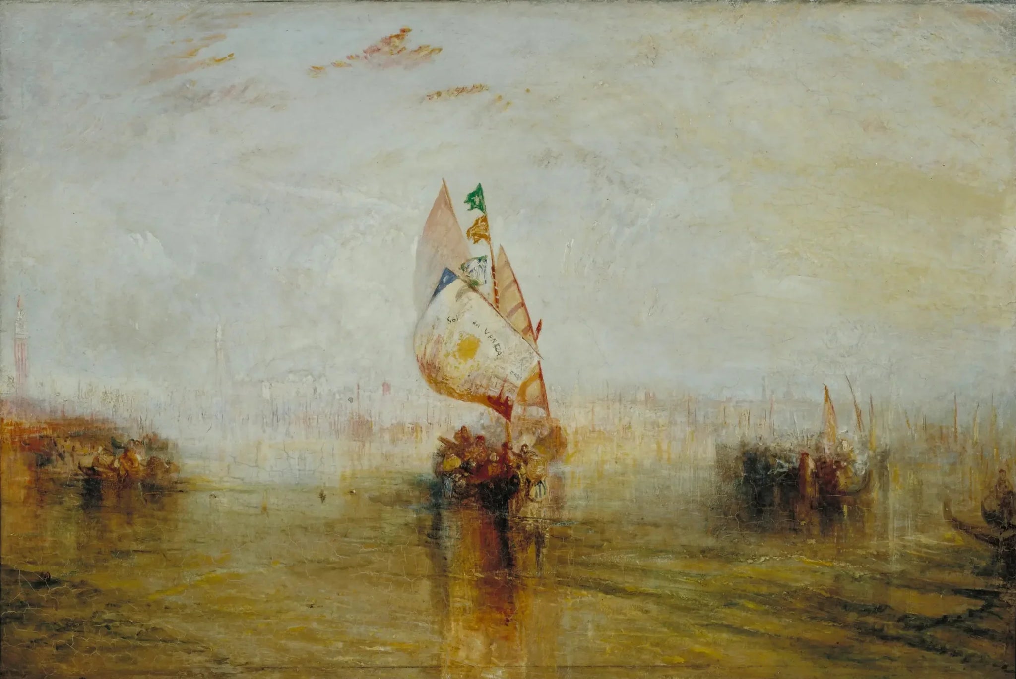 Le Soleil de Venise part en mer - J. M. W. Turner image 1 reproduction de peinture à l’huile