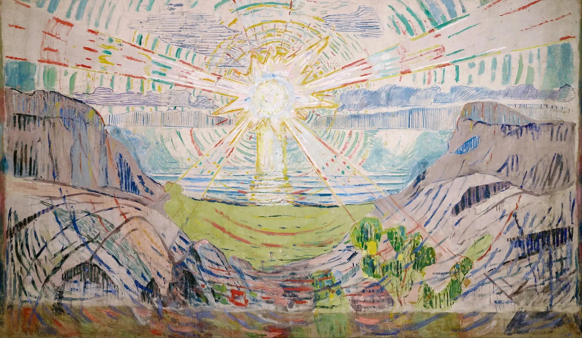 Le Soleil - Edvard Munch image 1 reproduction artisanale de tableau