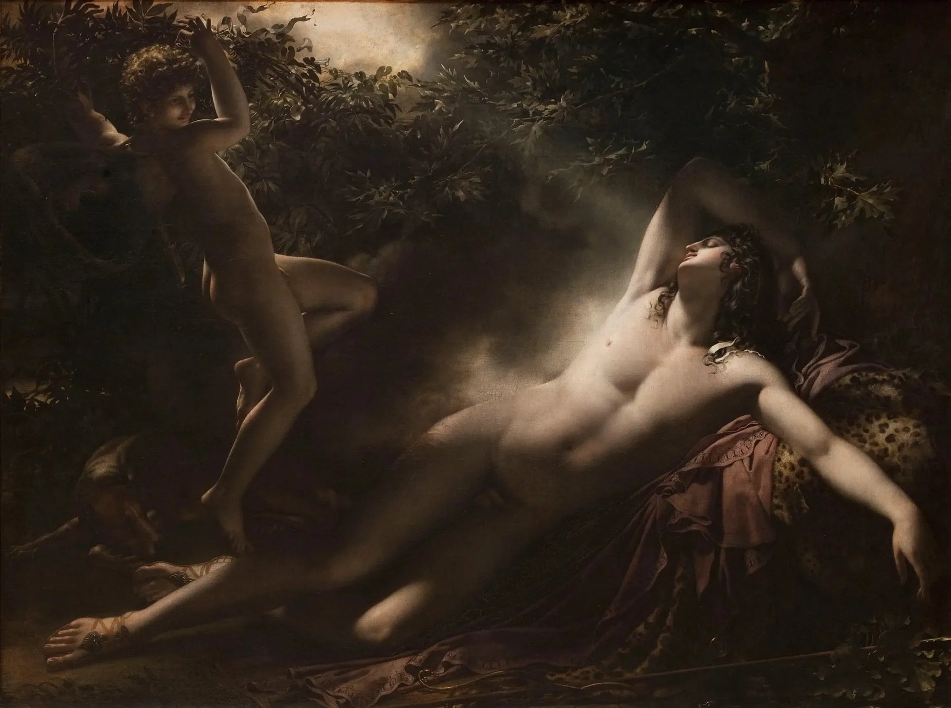 Le Sommeil d'Endymion - Anne-Louis Girodet image 1 reproduction de peinture à l’huile