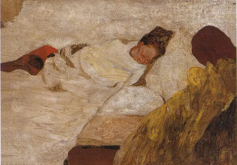 Le Sommeil de Madame Vuillard - Édouard Vuillard image 1 tableau peint à l’huile sur toile